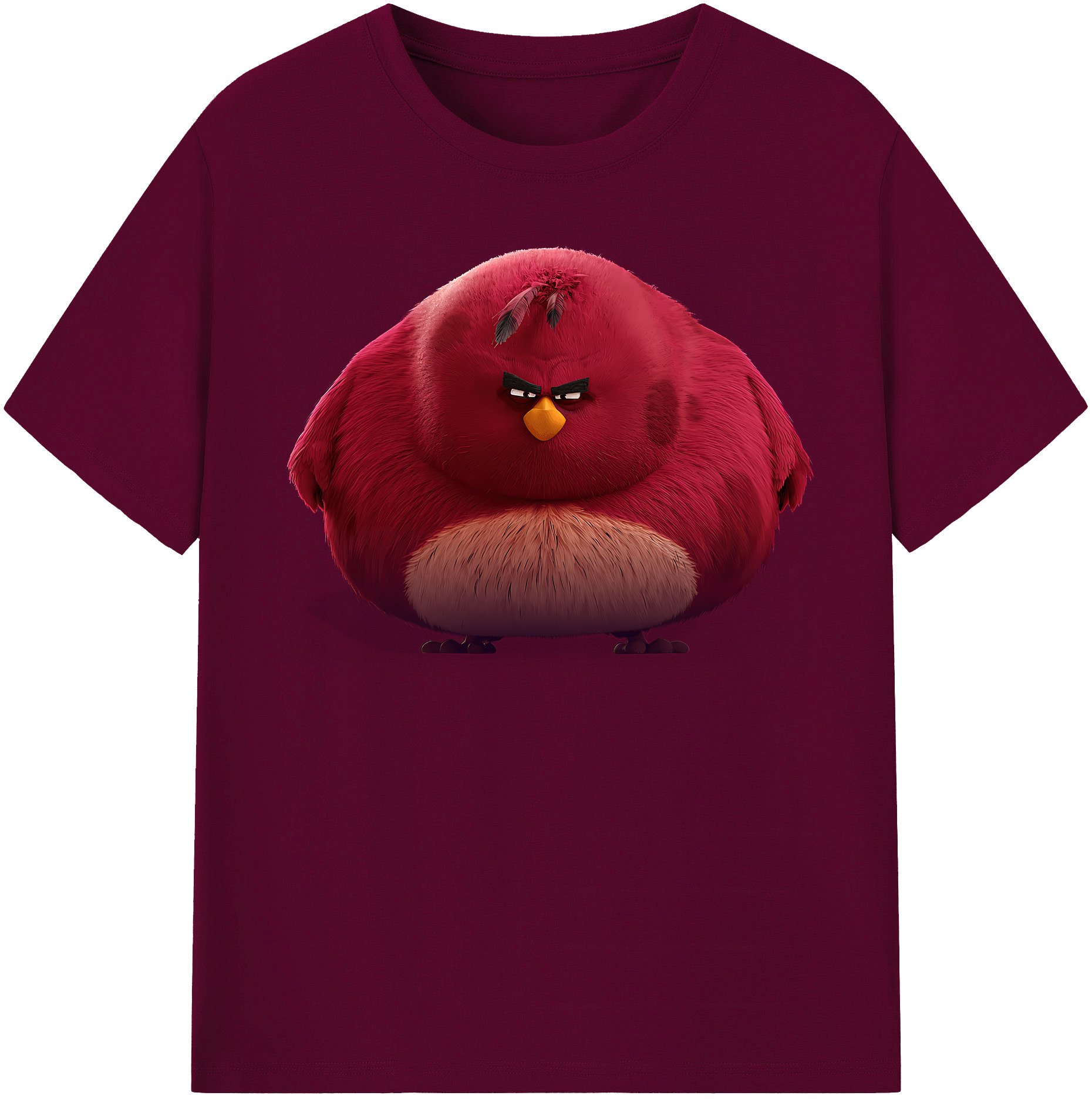 （画像用） Angry Birds アングリーバード レディースカジュアルプリントTシャツ（綿100％）